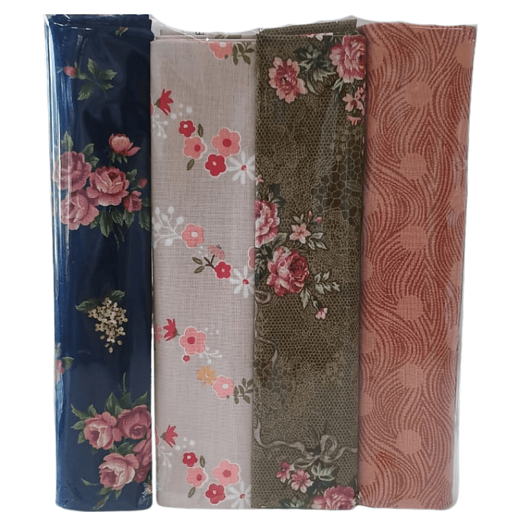 Set 4 telas 100% algodon patchwork 1 mt. 2