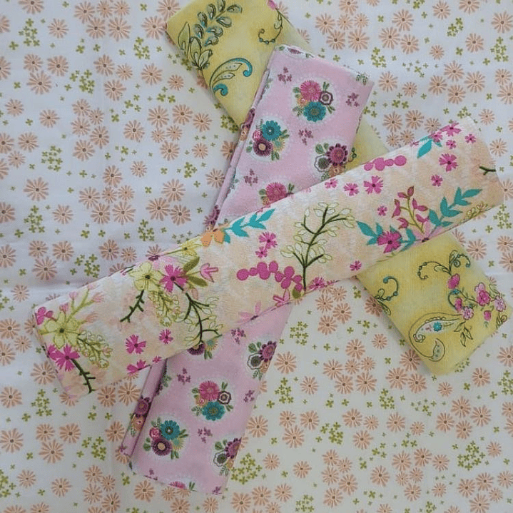 Set 4 telas 100% algodon patchwork 1 mt. 2