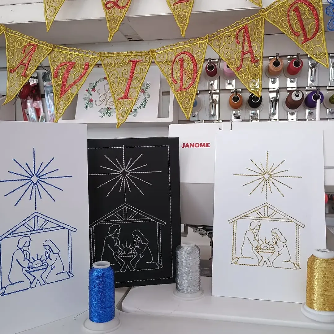 Hilo de bordar metalizado plata texsur 5000 mts. 2