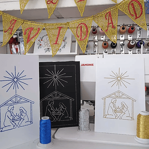 Hilo de bordar metalizado plata texsur 5000 mts.