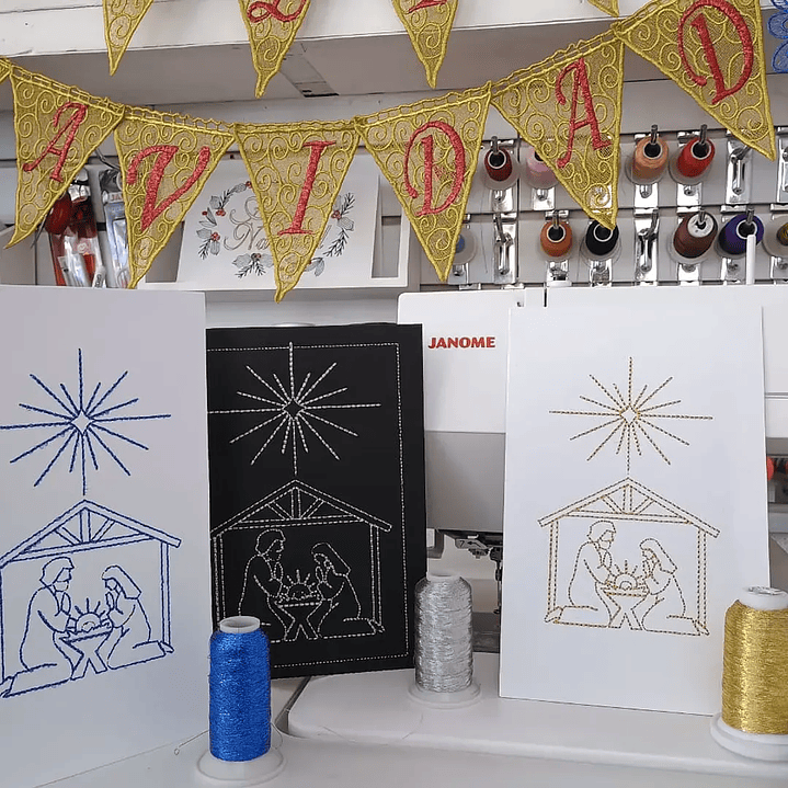 Hilo de bordar metalizado plata texsur 5000 mts. 2