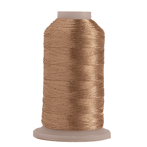 Hilo de bordar metalizado oro texsur 1000 mts.