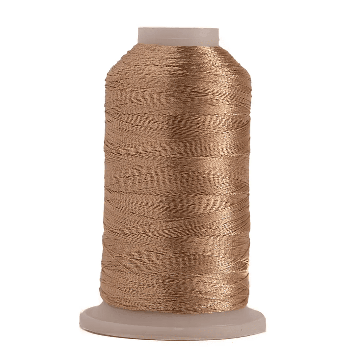 Hilo de bordar metalizado oro texsur 1000 mts. 1