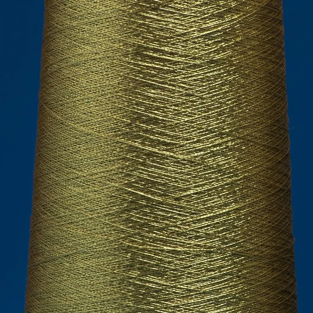 Hilo bordar metalizado oro 5000 mts. 2