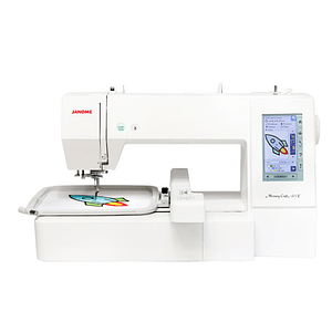 Bordadora janome mc400 + set 12  hilos bordado 1.000 mts.