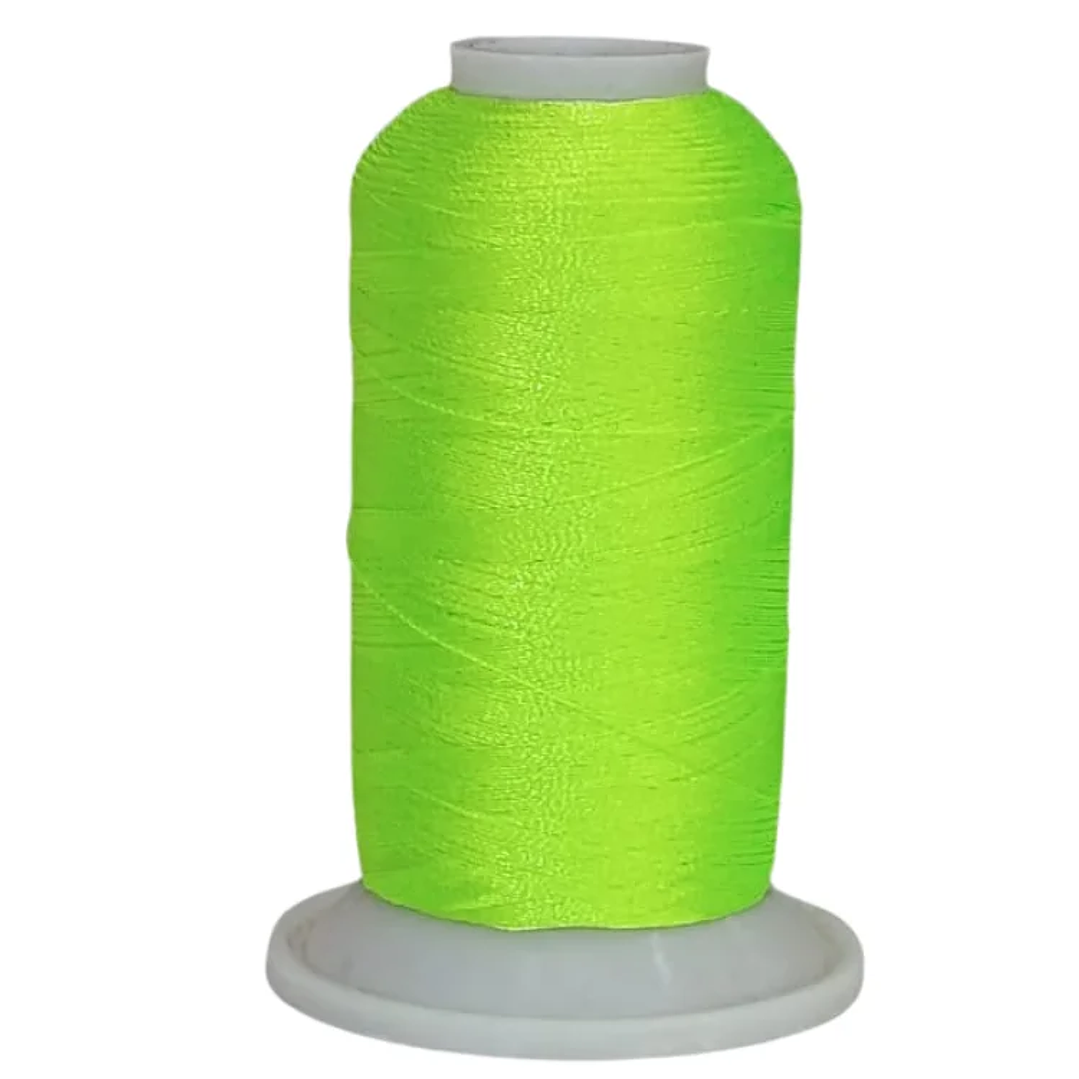 18611 hilo de bordar texsur verde fluor 1000 mts. 1