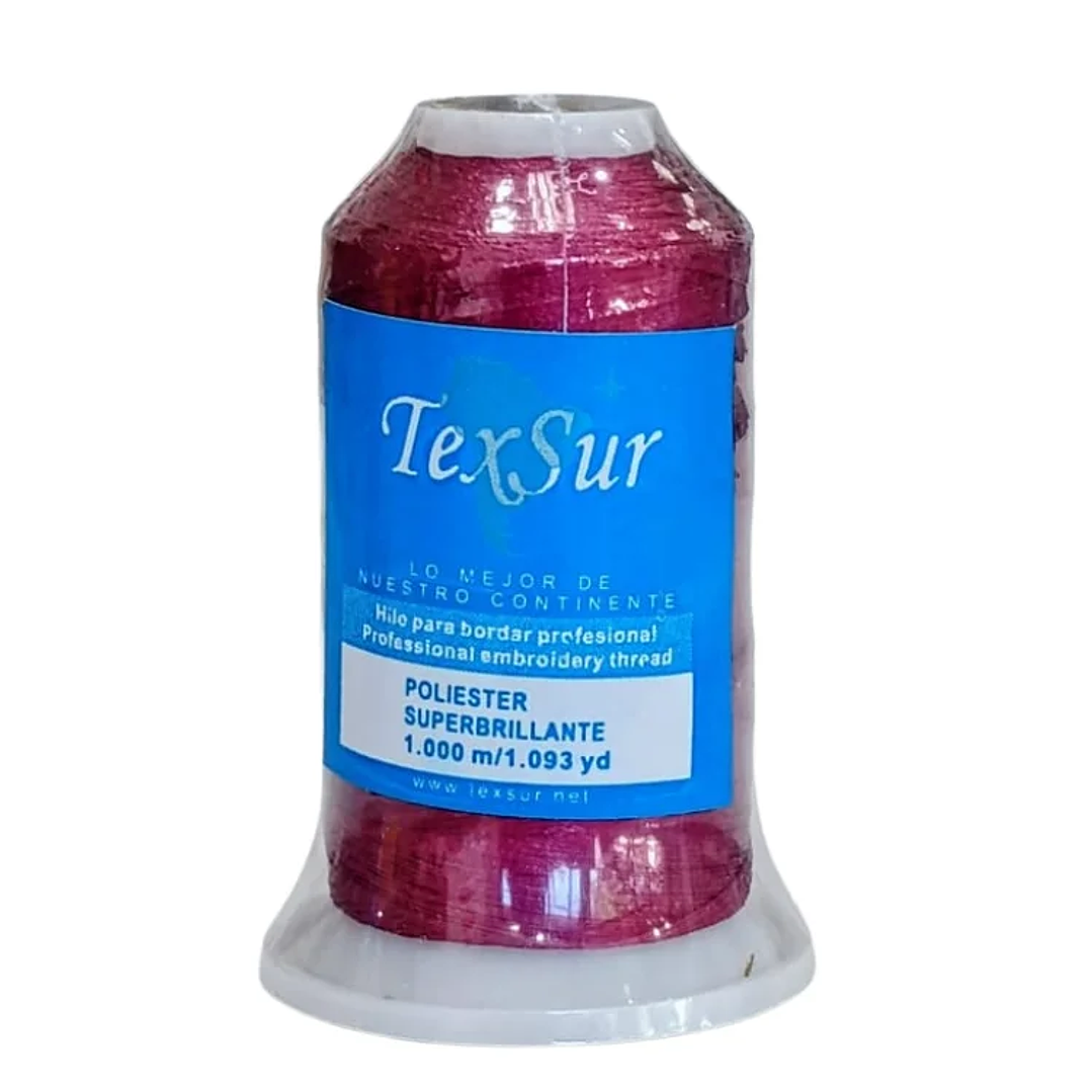 15351 hilo de bordar guinda texsur 1000 mts 2