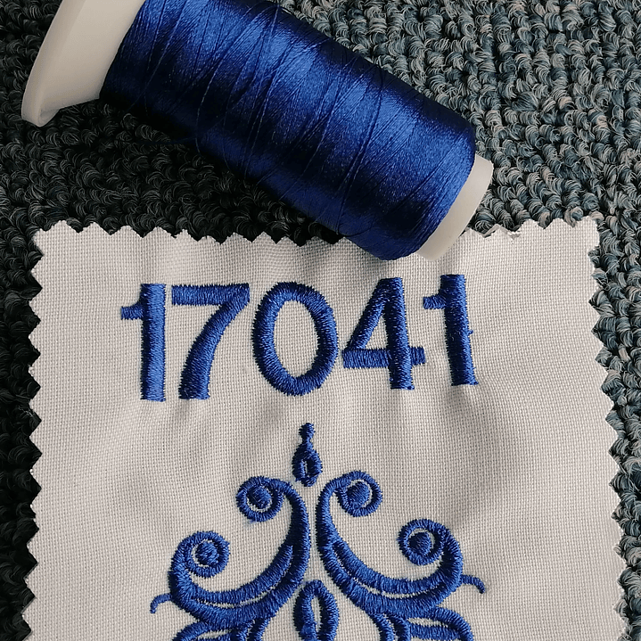 17041 hilo bordar azulino  1000 mts. 5