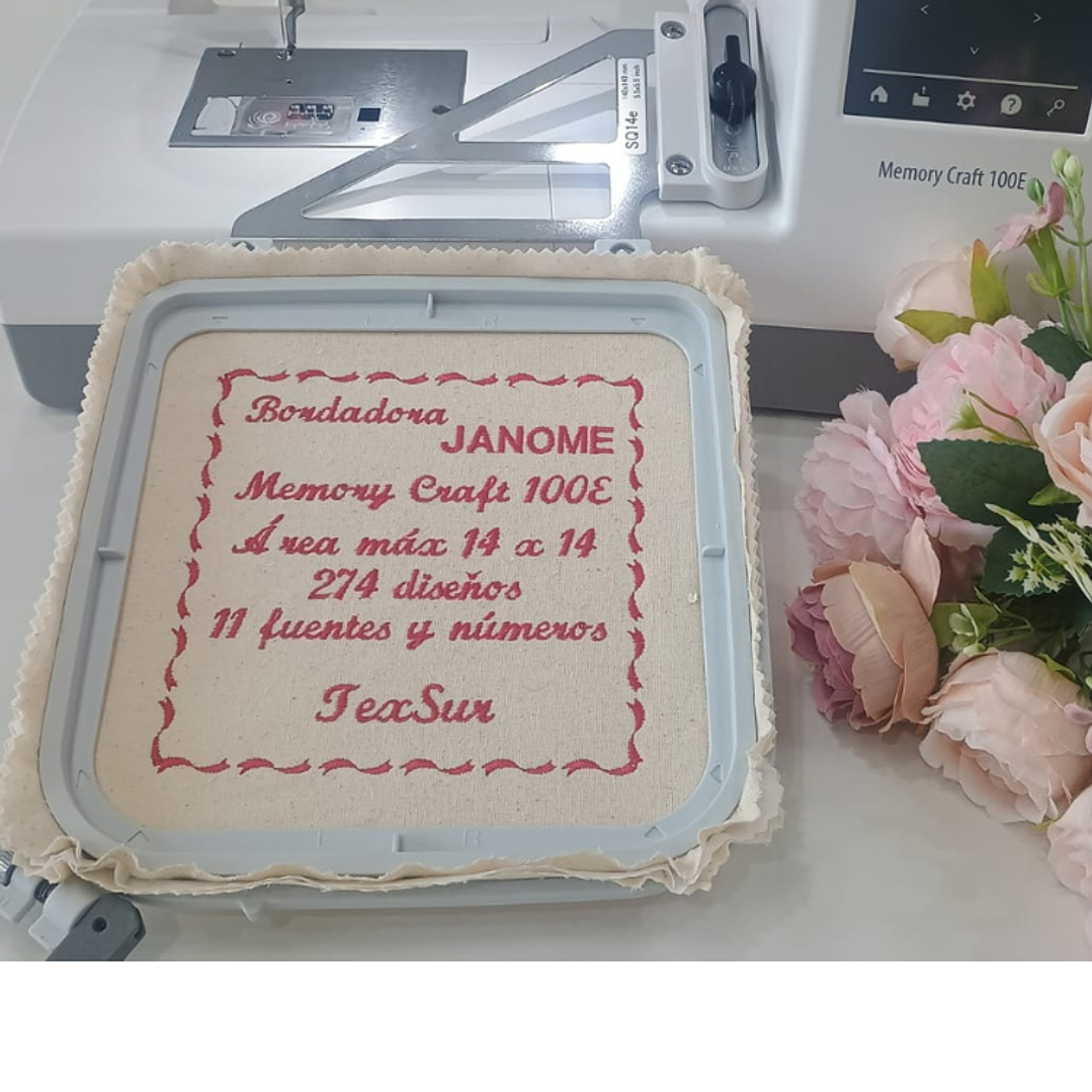 Máquina bordadora mc100e 8