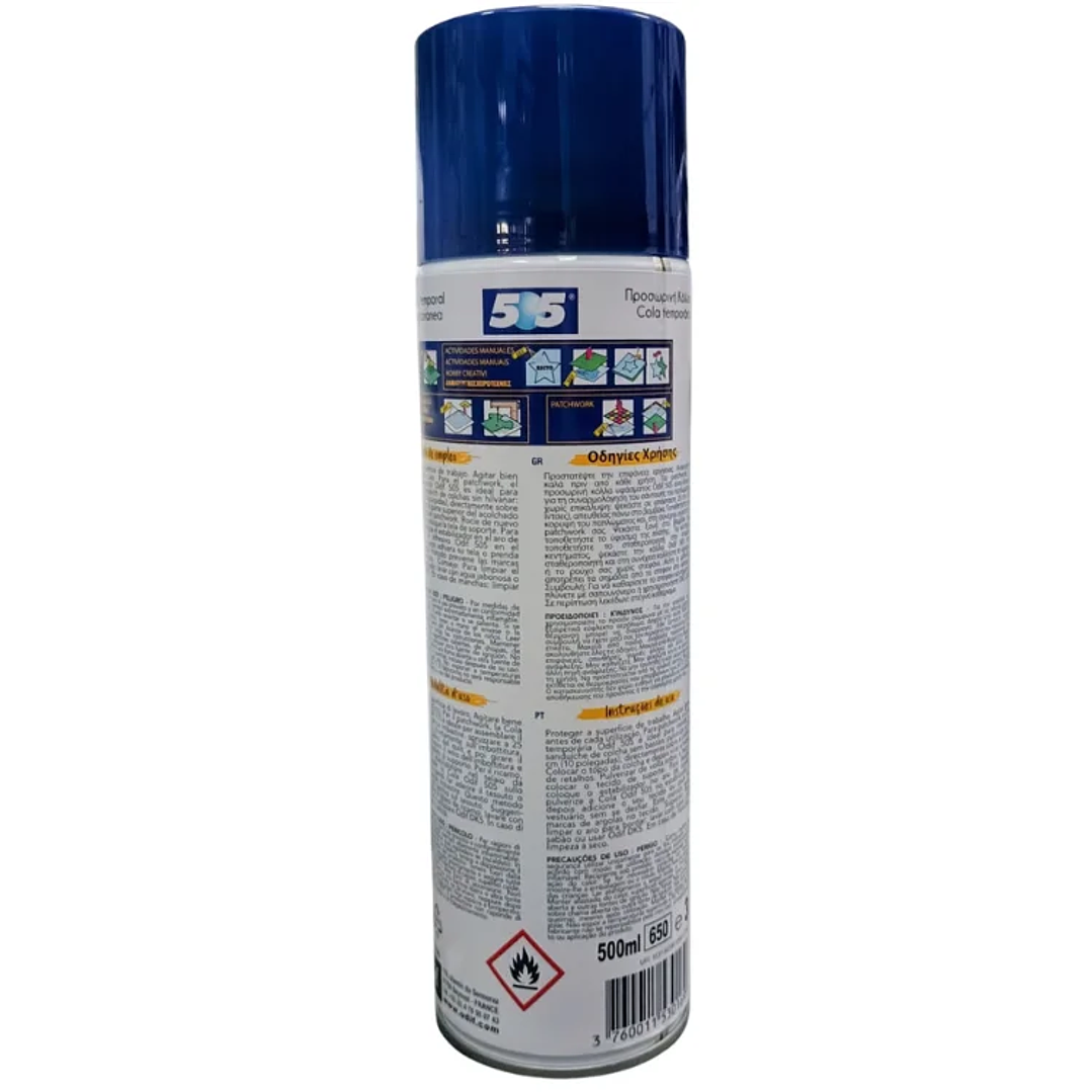 Spray adhesivo temporal 500ml odif 505 2