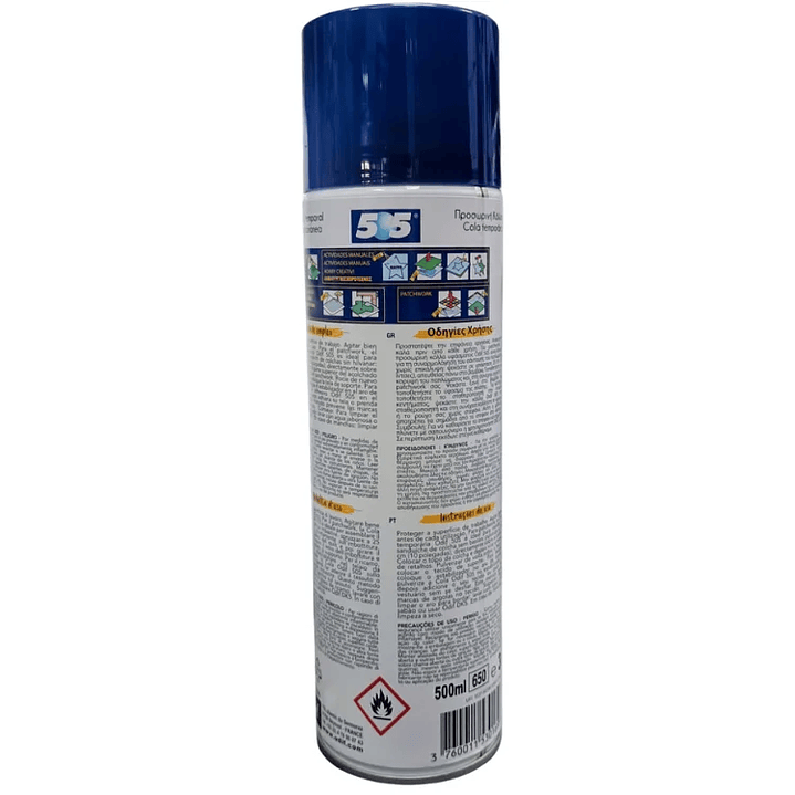 Spray adhesivo temporal 500ml odif 505 2