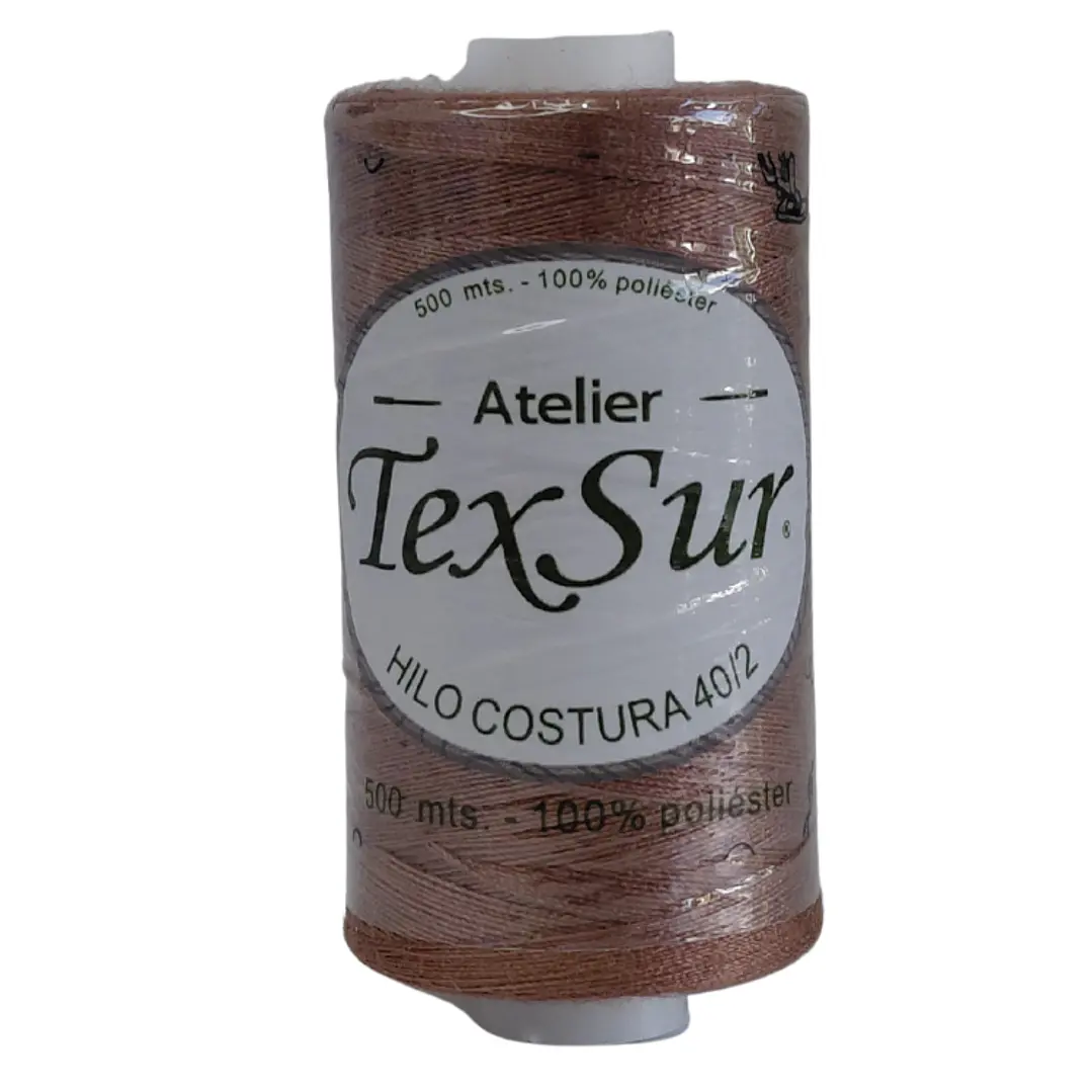 Hilo costura basico cafe 500 mts. 1