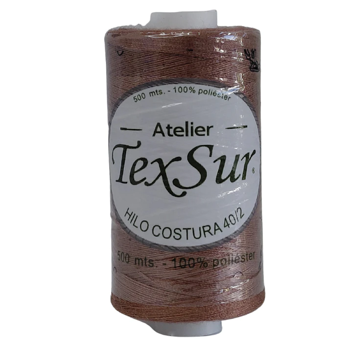 Hilo costura basico cafe 500 mts. 1