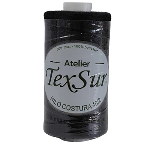 Hilo costura basico negro 500 mts.