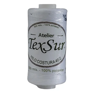 Hilo costura basico blanco 500 mts.