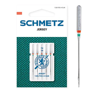 Schmetz #70 jersey bordadora casera paleta 5 agujas