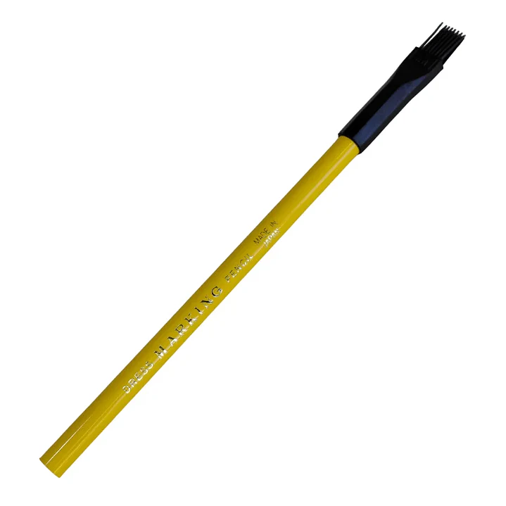Lápiz tiza con brocha amarillo 2