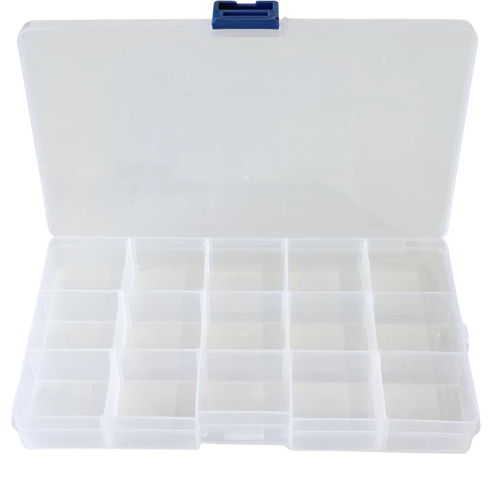 Caja plastica con divisiones 1