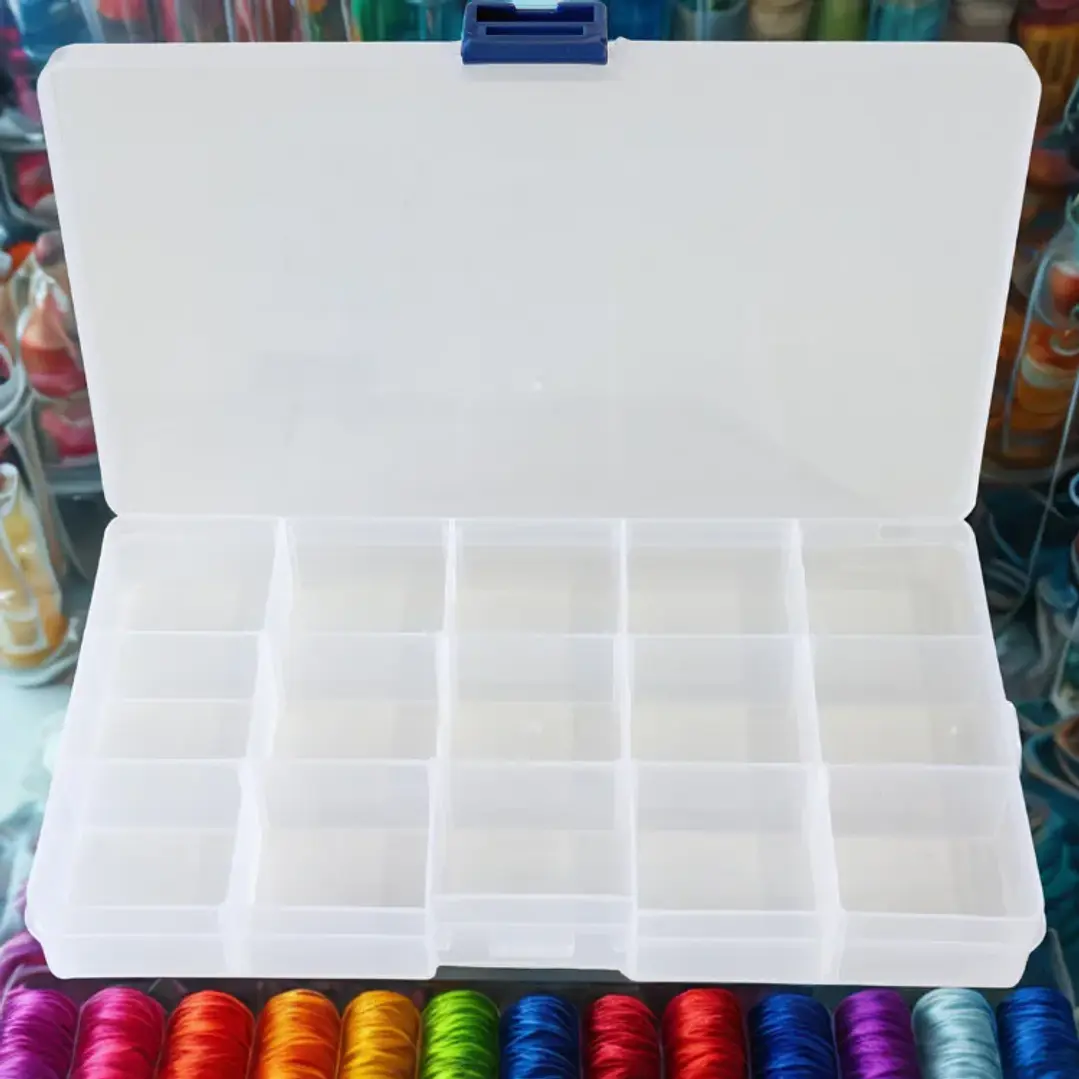 Caja plastica con divisiones 2