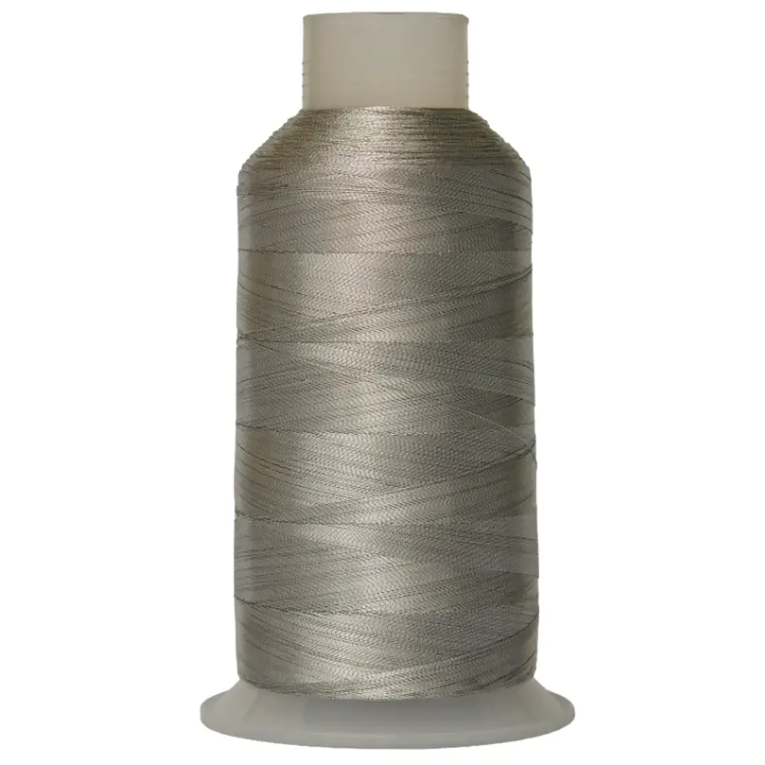Hilo de bordar metalizado plata texsur 4000 mts. 1