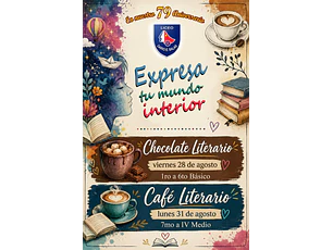 Chocolate  Literario y Café Literario.
