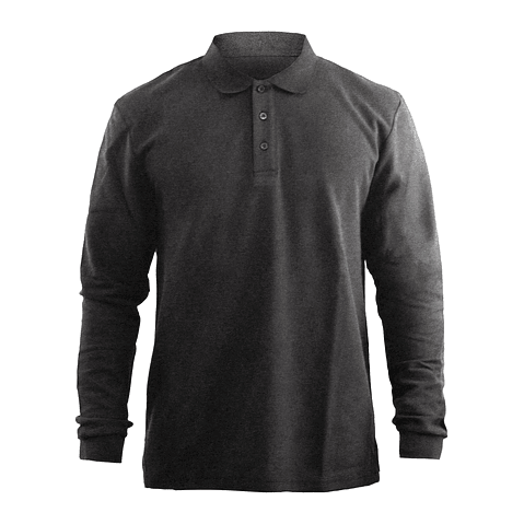 Polera Pique Manga Larga Fundamental Work - Hombre 1