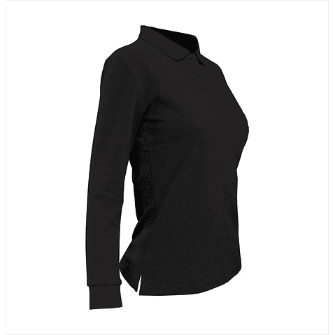 Polera Pique Manga Larga Fundamental Work - Dama 5