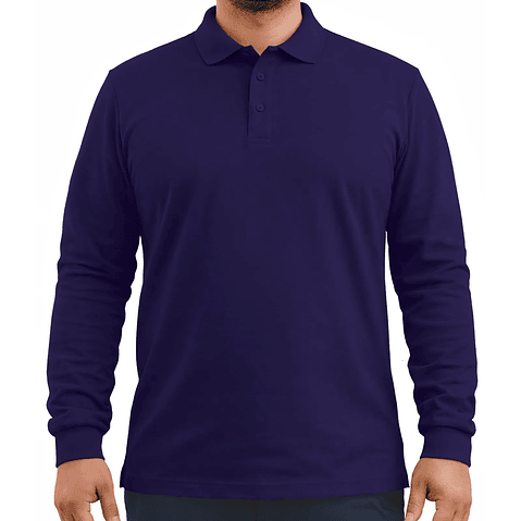 Polera Pique Manga Larga / Fundamental Work 230 - Hombre 1