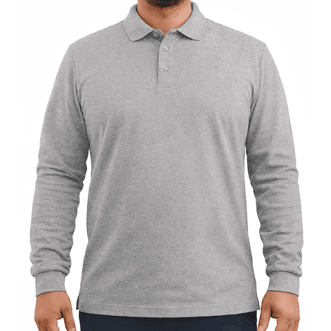 Polera Pique Manga Larga / Fundamental Work 230 - Hombre 10