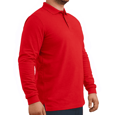 Polera Pique Manga Larga / Fundamental Work 230 - Hombre 20