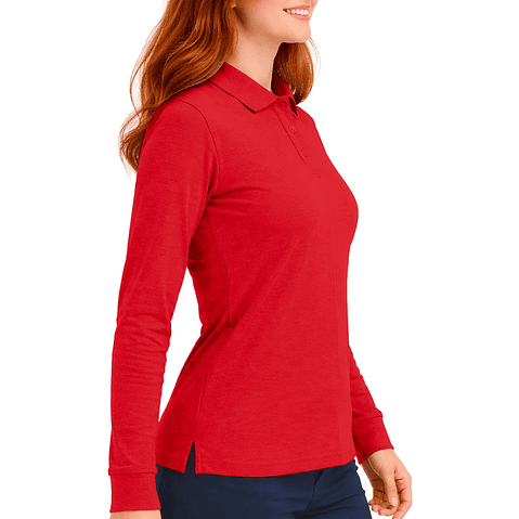 Polera Pique Manga Larga / Fundamental Work 230 - Dama 2