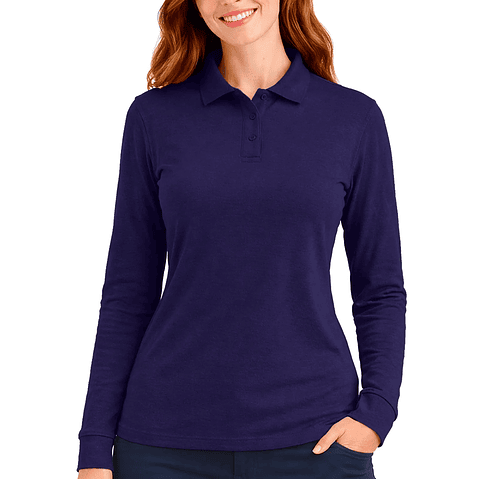 Polera Pique Manga Larga / Fundamental Work 230 - Dama 4