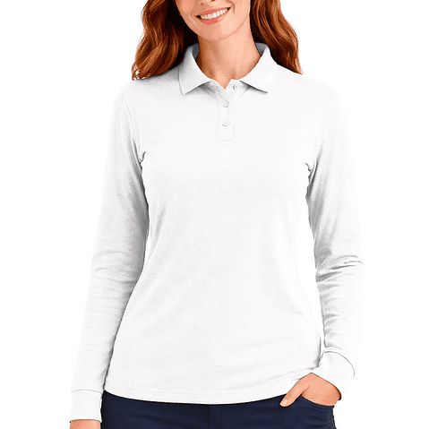 Polera Pique Manga Larga / Fundamental Work 230 - Dama 10