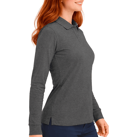 Polera Pique Manga Larga / Fundamental Work 230 - Dama 17