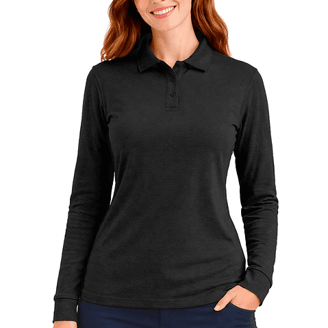 Polera Pique Manga Larga / Fundamental Work 230 - Dama 19