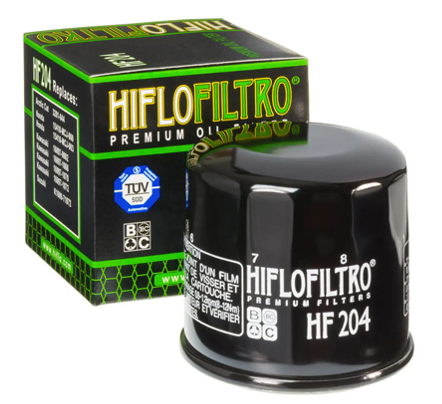 Filtro de óleo HiFlo-Filtro HF204 para Honda, Kawasaki, Yamaha e Triumph. 1