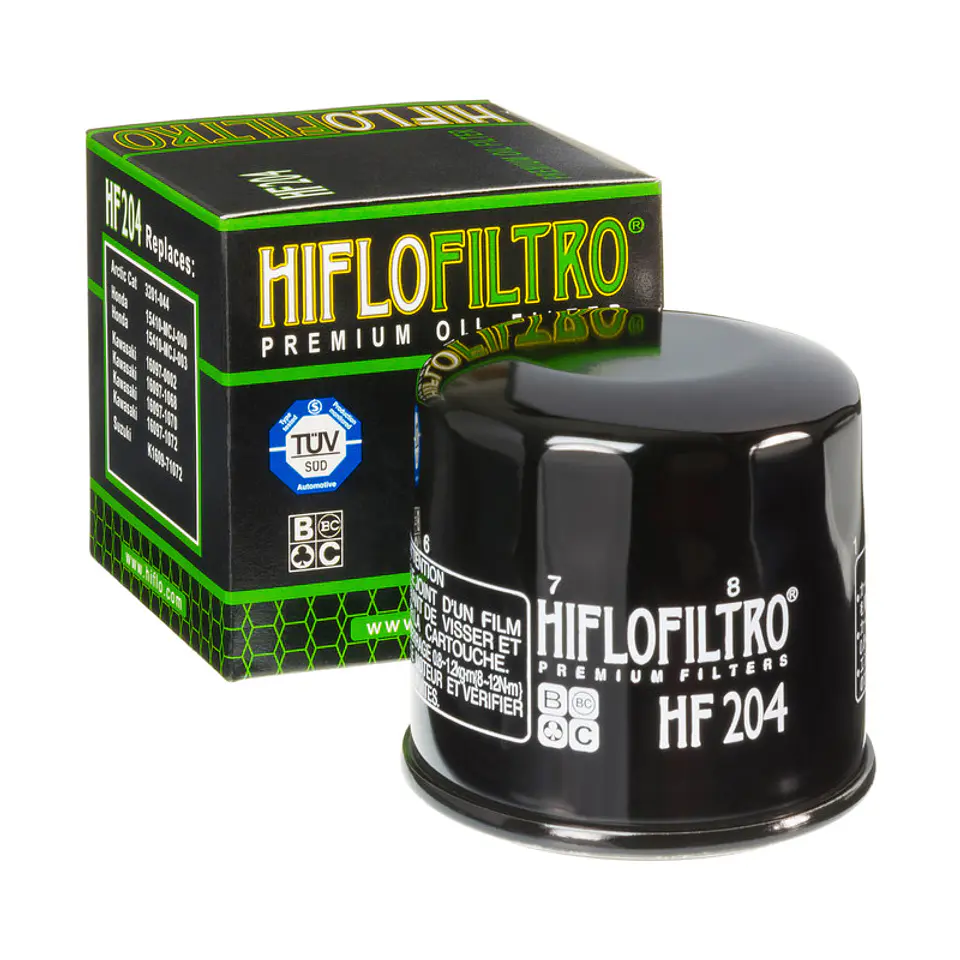 Filtro de óleo HiFlo-Filtro HF204 para Honda, Kawasaki, Yamaha e Triumph. 3