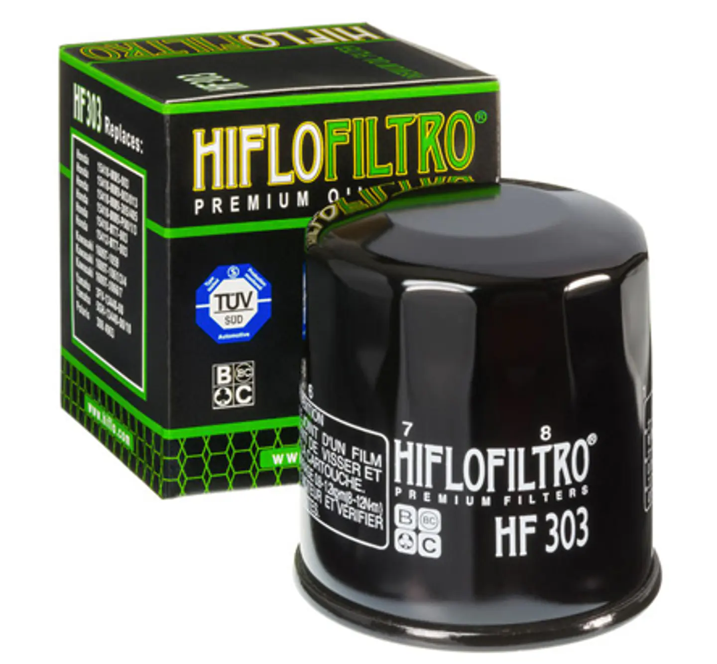 Filtro de óleo HiFlo-Filtro HF303 para Honda/Kawasaki/Yamaha   1