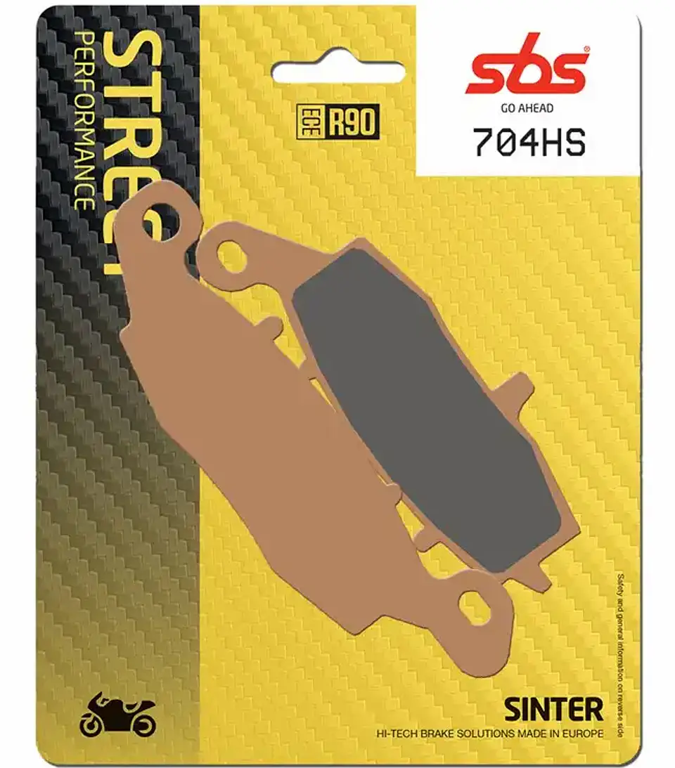 Calços de freio SBS Sinterizadas Street Excel 704HS (1 par para 1 disco) 1