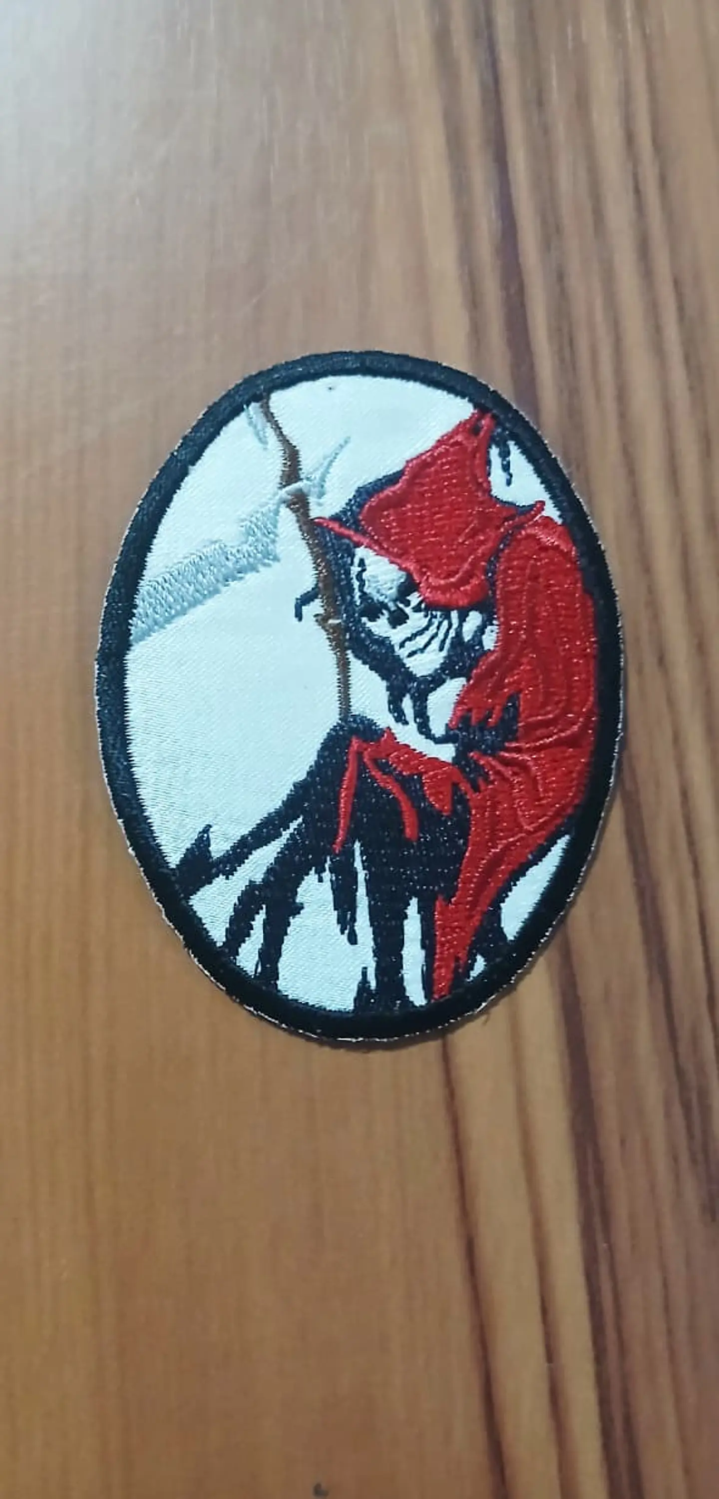 Emblema Académicos Cavera branco vermelho Brasão 1