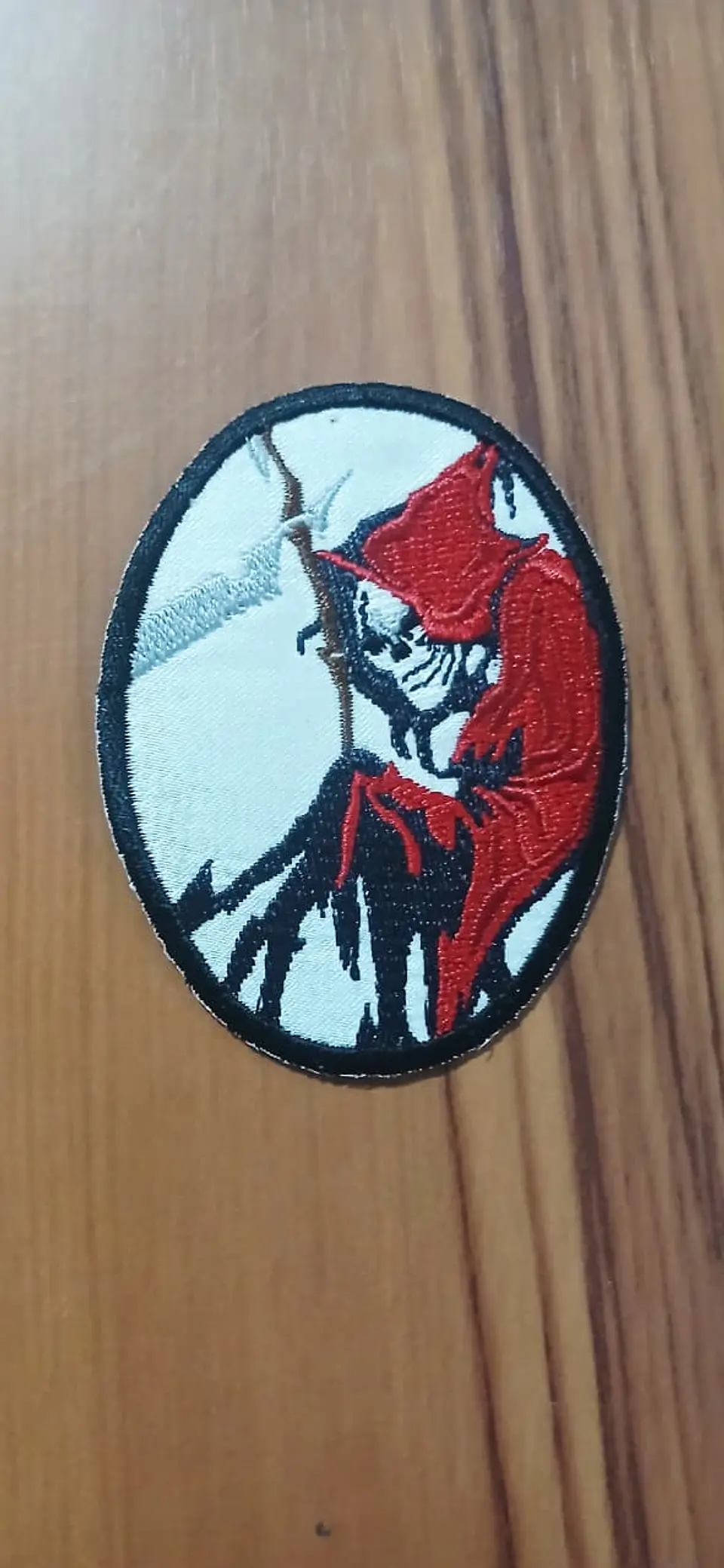 Emblema Académicos Cavera branco vermelho Brasão 1