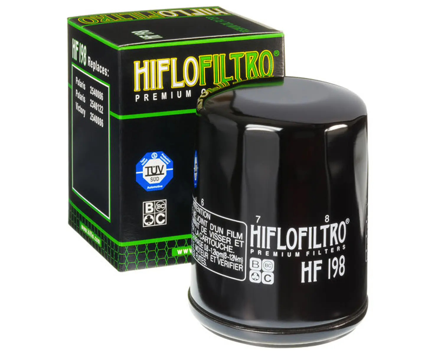 Filtro de óleo HiFlo-Filtro HF198 para Indian FTR 1200, Polaris ACE 570 EFI, Ranger 570/700/800/900, RZR 570/800/900/1000, Sportsman 600/700/800, General 1000, Victory 1800cc 1