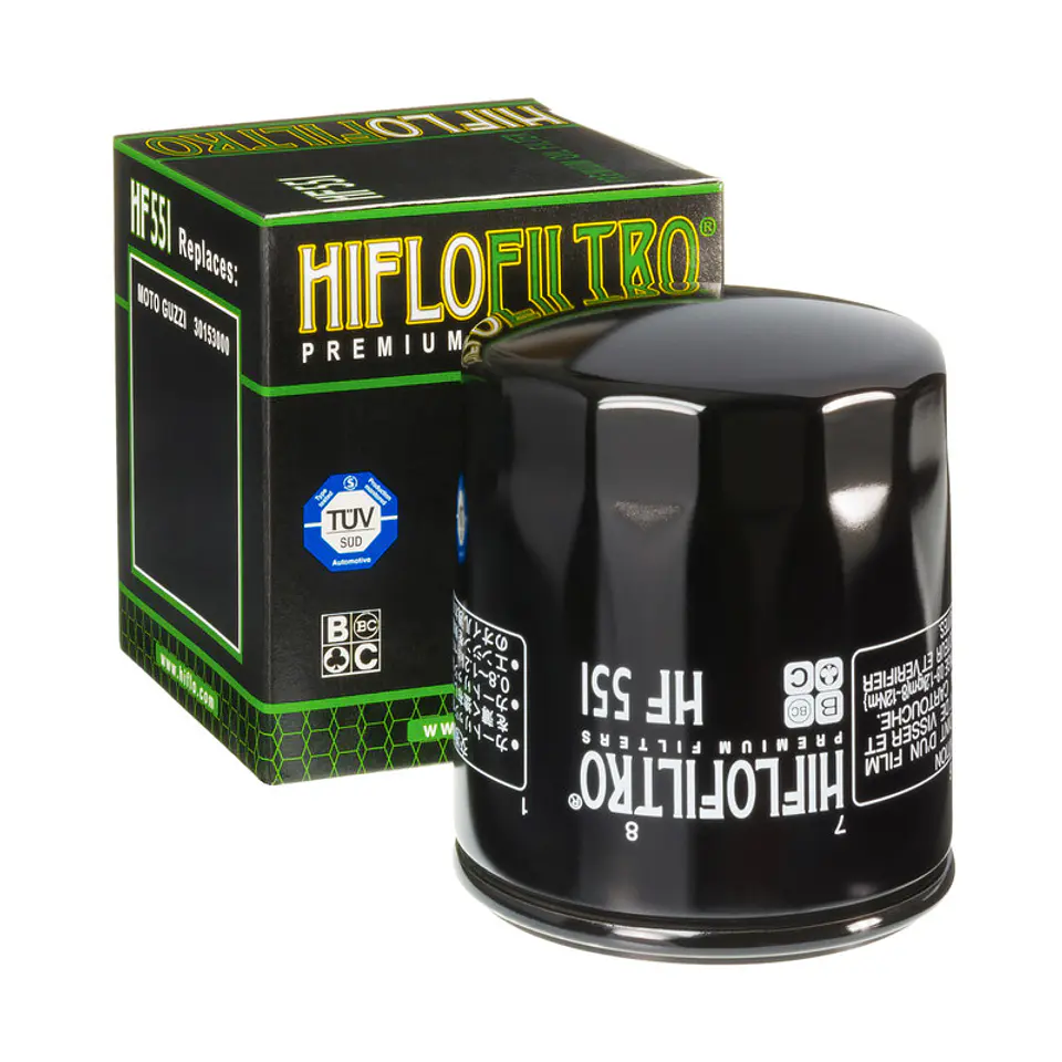 Filtro de óleo HiFlo-Filtro HF551, para motores Moto Guzzi 1000 / 1100 / 1200 1
