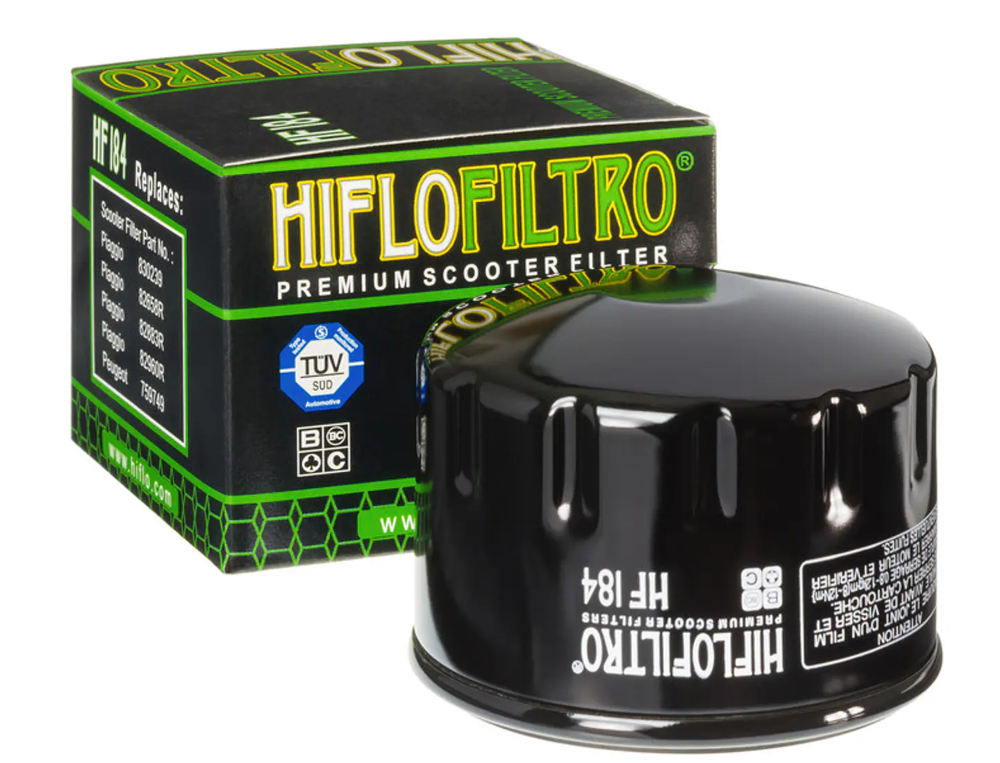 Filtro de óleo HiFlo-Filtro HF184 para motores 400/500. 1