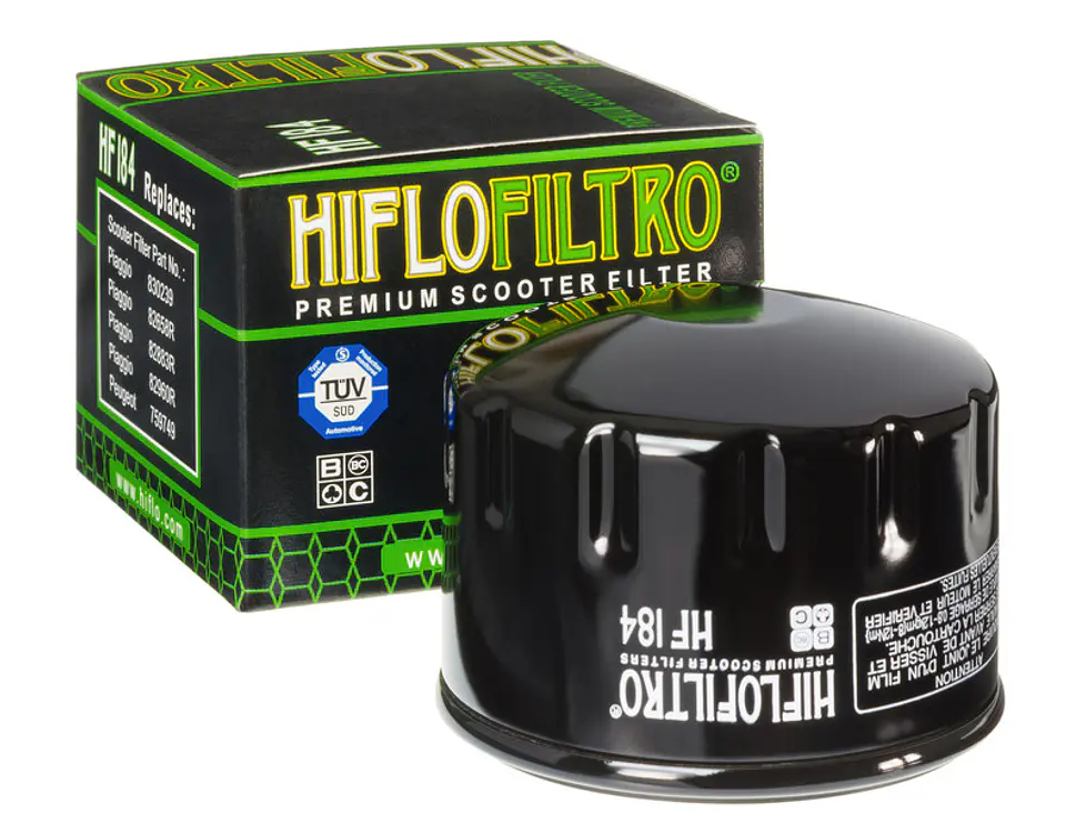 Filtro de óleo HiFlo-Filtro HF184 para motores 400/500. 1