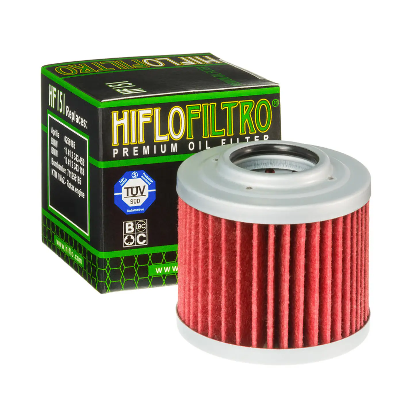 Filtro de óleo HiFlo-Filtro HF651 para KTM 690 Duke 12-, 690 SMC R 12-, 690 Enduro 12-, Husqvarna Enduro / Supermoto / Svartpilen / Vitpilen 701 1