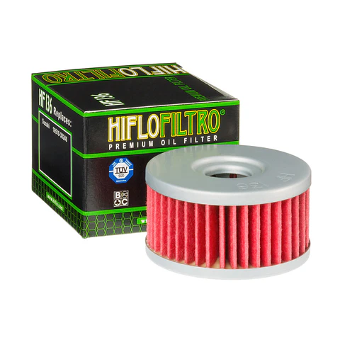 Filtro de óleo HiFlo-Filtro HF136 Para, Beta- M4 350, Suzuki-DR 250, DR 350 S/SE, DR 400, GN 250, Marauder- GZ 250, TU X 250