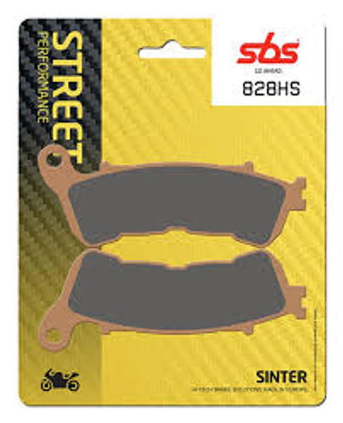 Calços de freio SBS Sinterizadas Street Excel 828HS para Honda com ABS (1 par para 1 disco) SÓ ESTA DISPONIVEL UM LADO