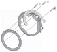 Flange para bolsa de tanque de combustível Givi Tanklock BF11, para BMW, Ducati, KTM, Triumph - Thumbnail 1