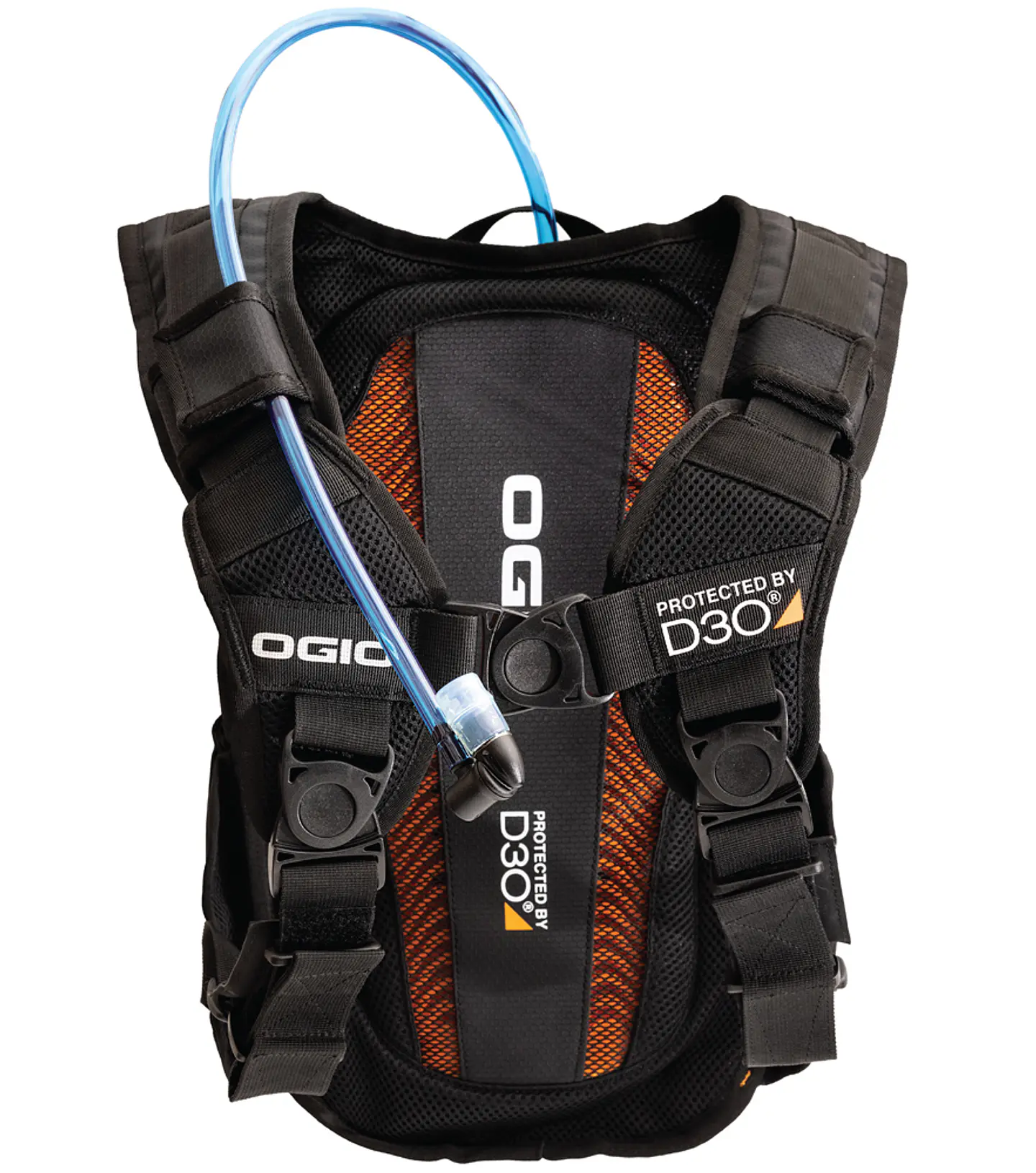 Mochila Ogio Safari D3O, com protetor de costas D3O incluso e reservatório de hidratação de 2 litros, ideal para motociclismo, bicicleta, trilhas e atividades ao ar livre. 4